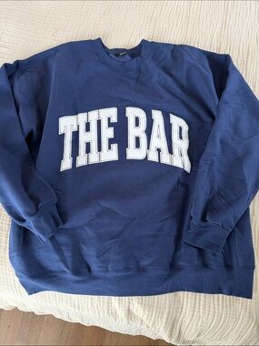 THE BAR Crewneck Sweatshirt NAVY